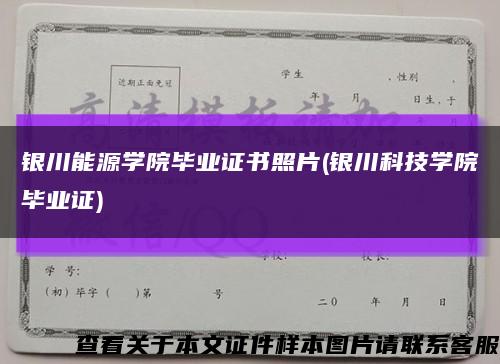 銀川能源學院畢業證書照片(銀川科技學院畢業證)縮略圖