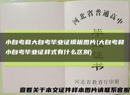 小自考和大自考畢業證模板圖片(大自考和小自考畢業證樣式有什么區別)縮略圖