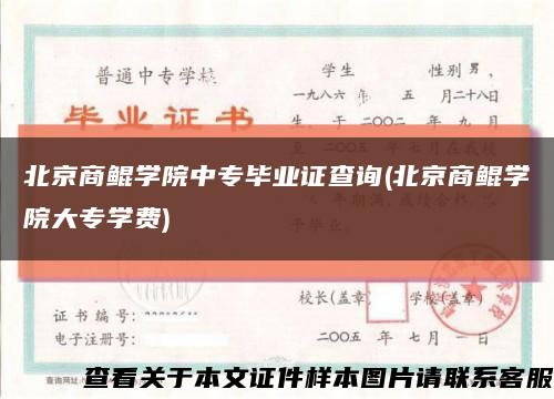 北京商鯤學院中專畢業證查詢(北京商鯤學院大專學費)縮略圖
