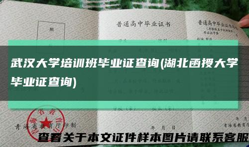武漢大學培訓班畢業證查詢(湖北函授大學畢業證查詢)縮略圖