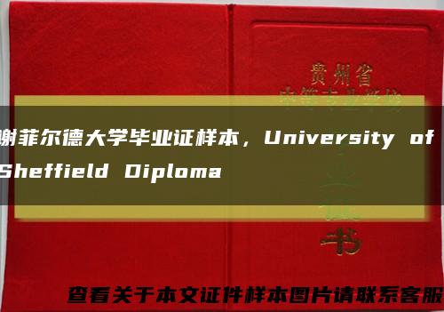 謝菲爾德大學畢業證樣本，University of Sheffield Diploma縮略圖