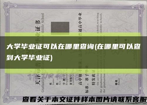 大學畢業證可以在哪里查詢(在哪里可以查到大學畢業證)縮略圖