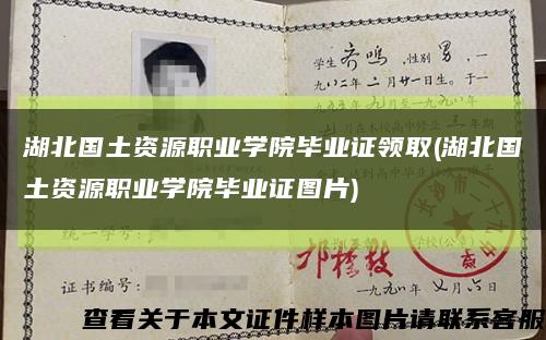 湖北國土資源職業學院畢業證領取(湖北國土資源職業學院畢業證圖片)縮略圖