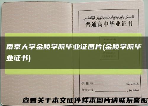 南京大學金陵學院畢業證圖片(金陵學院畢業證書)縮略圖