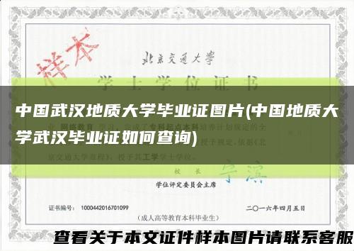 中國武漢地質大學畢業證圖片(中國地質大學武漢畢業證如何查詢)縮略圖