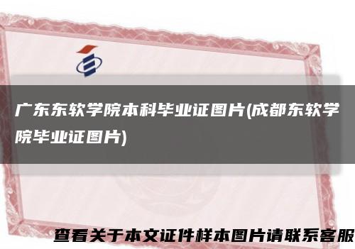 廣東東軟學院本科畢業證圖片(成都東軟學院畢業證圖片)縮略圖