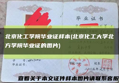 北京化工學院畢業證樣本(北京化工大學北方學院畢業證的圖片)縮略圖