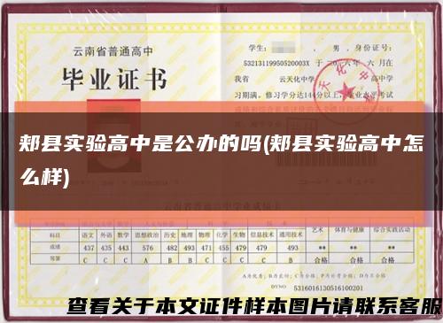 郟縣實驗高中是公辦的嗎(郟縣實驗高中怎么樣)縮略圖