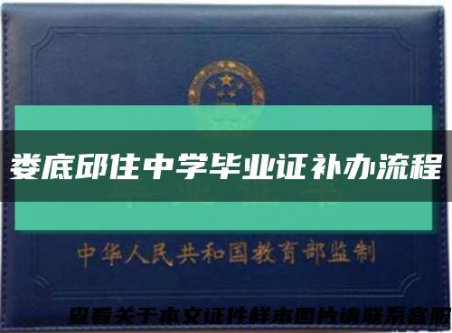 婁底邱住中學畢業證補辦流程縮略圖