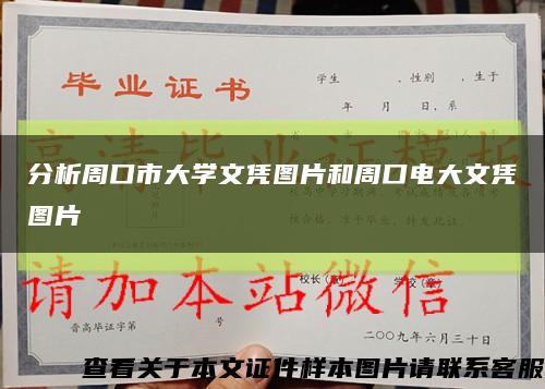 分析周口市大學文憑圖片和周口電大文憑圖片縮略圖