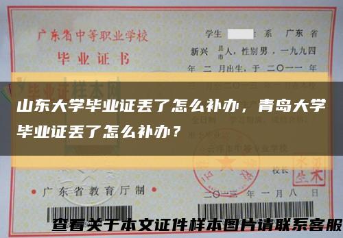 山東大學畢業證丟了怎么補辦，青島大學畢業證丟了怎么補辦？縮略圖