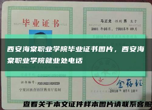 西安海棠職業學院畢業證書圖片，西安海棠職業學院就業處電話縮略圖