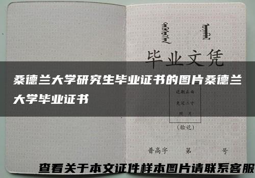 桑德蘭大學研究生畢業證書的圖片桑德蘭大學畢業證書縮略圖