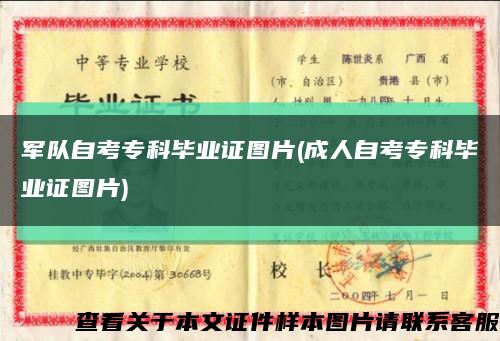 軍隊自考?？飘厴I證圖片(成人自考?？飘厴I證圖片)縮略圖
