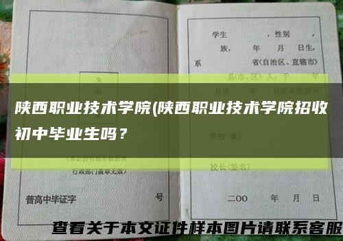 陜西職業技術學院(陜西職業技術學院招收初中畢業生嗎？縮略圖