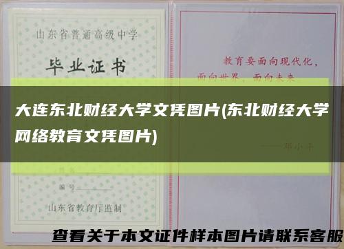 大連東北財經大學文憑圖片(東北財經大學網絡教育文憑圖片)縮略圖