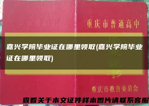 嘉興學院畢業證在哪里領取(嘉興學院畢業證在哪里領取)縮略圖