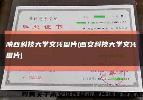 陜西科技大學文憑圖片(西安科技大學文憑圖片)縮略圖