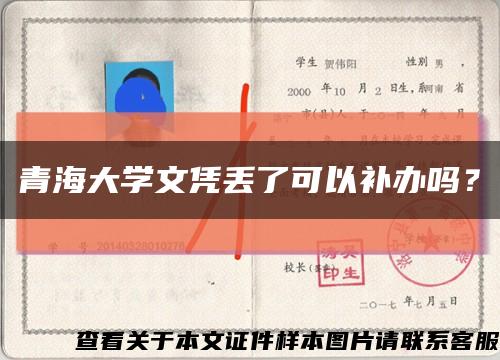 青海大學文憑丟了可以補辦嗎？縮略圖