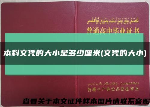 本科文憑的大小是多少厘米(文憑的大小)縮略圖