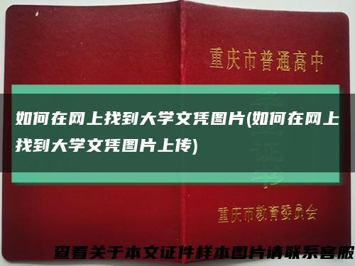 如何在網上找到大學文憑圖片(如何在網上找到大學文憑圖片上傳)縮略圖