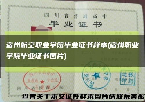 宿州航空職業學院畢業證書樣本(宿州職業學院畢業證書圖片)縮略圖