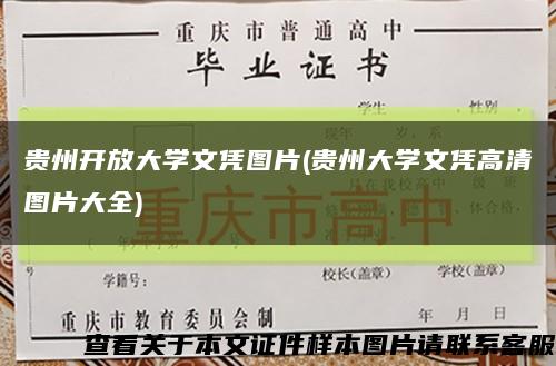 貴州開放大學文憑圖片(貴州大學文憑高清圖片大全)縮略圖