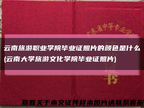 云南旅游職業學院畢業證照片的顏色是什么(云南大學旅游文化學院畢業證照片)縮略圖
