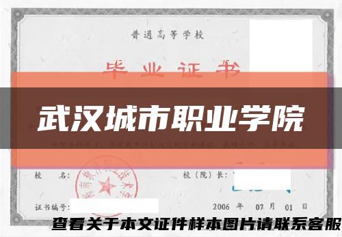 武漢城市職業學院縮略圖