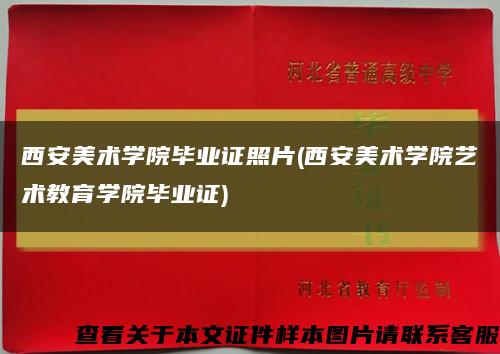 西安美術學院畢業證照片(西安美術學院藝術教育學院畢業證)縮略圖