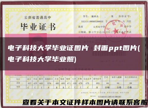電子科技大學畢業證圖片 封面ppt圖片(電子科技大學畢業照)縮略圖