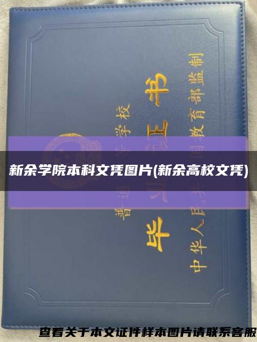 新余學院本科文憑圖片(新余高校文憑)縮略圖