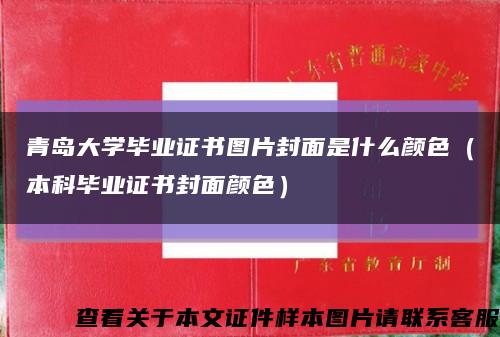 青島大學畢業證書圖片封面是什么顏色（本科畢業證書封面顏色）縮略圖