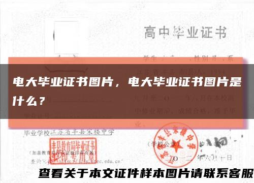 電大畢業證書圖片，電大畢業證書圖片是什么？縮略圖