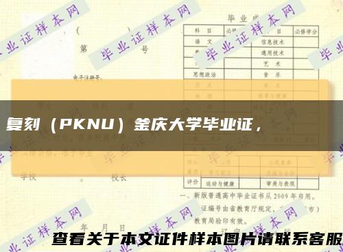 復刻（PKNU）釜慶大學畢業證，????? ??縮略圖
