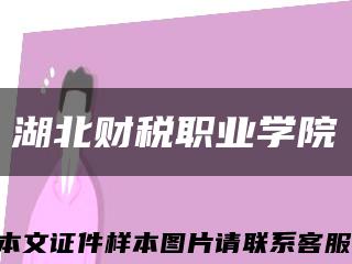湖北財稅職業學院縮略圖