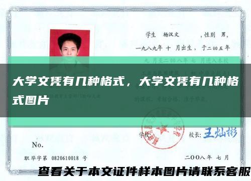 大學文憑有幾種格式，大學文憑有幾種格式圖片縮略圖
