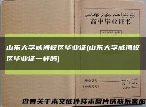 山東大學威海校區畢業證(山東大學威海校區畢業證一樣嗎)縮略圖