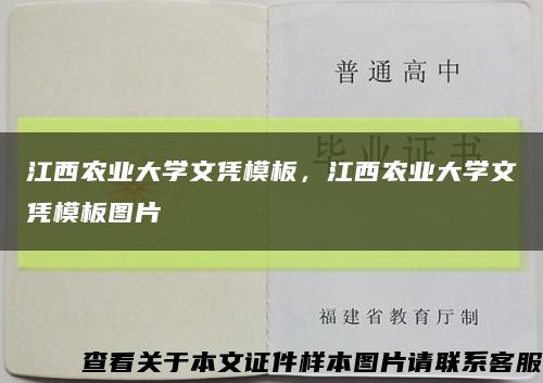 江西農業大學文憑模板，江西農業大學文憑模板圖片縮略圖