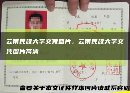 云南民族大學文憑圖片，云南民族大學文憑圖片高清縮略圖