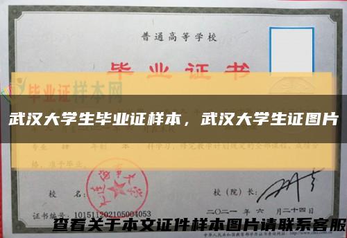 武漢大學生畢業證樣本，武漢大學生證圖片縮略圖