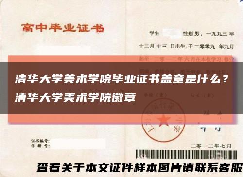 清華大學美術學院畢業證書蓋章是什么？清華大學美術學院徽章縮略圖