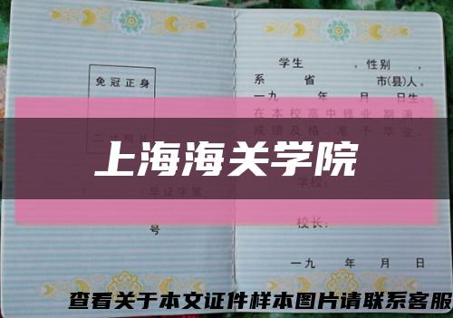上海海關學院縮略圖
