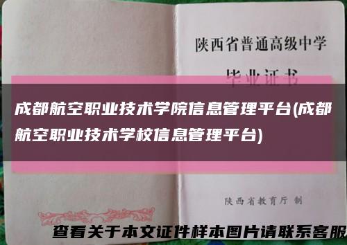 成都航空職業技術學院信息管理平臺(成都航空職業技術學校信息管理平臺)縮略圖
