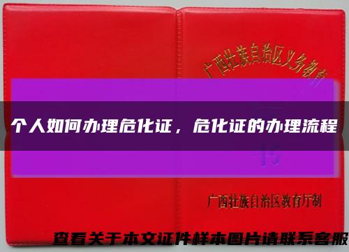 個人如何辦理?；C，?；C的辦理流程縮略圖