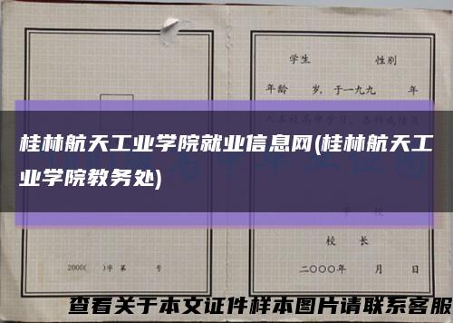 桂林航天工業學院就業信息網(桂林航天工業學院教務處)縮略圖