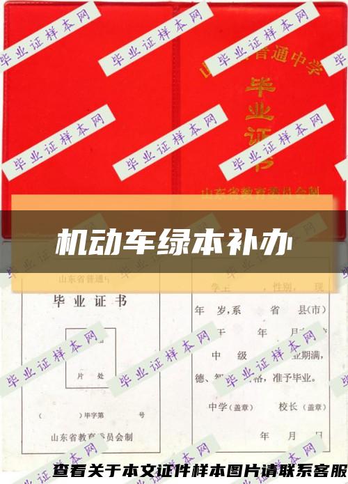 機動車綠本補辦縮略圖
