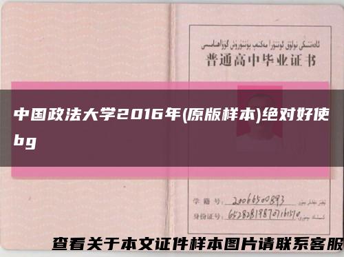 中國政法大學2016年(原版樣本)絕對好使bg縮略圖