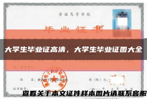 大學生畢業證高清，大學生畢業證圖大全縮略圖