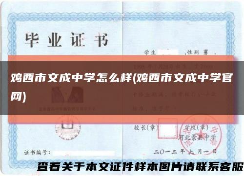 雞西市文成中學怎么樣(雞西市文成中學官網)縮略圖